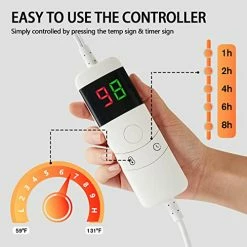 Octrot Electric Heated Blanket, 10 Heating Level Throw Blanket & 5 Options Auto Off & 5 Min Fast Heating Blanket For Adult, Sherpa Heated Blanket Soft Lap Warming (50''x62'', Red Plaid) -Electric Blankets Sales Store 41VY9o1Xj1L 1