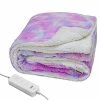 ZXU Electric Heated Throw Blanket- Ultra Soft Cozy Sherpa Heating Blanket ，50" X 60" Full Body Warming Blanket , 3 Heating Levels & 2 Hours Auto Off,Machine Washable, For Home Office Use, Pink