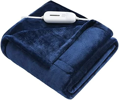ZonLi Heated Blanket Electric Throw, Soft Fleece Electric Blanket -Whole Body, 4 Hour Auto Off & 3 Heating Levels, Fast Heating, ETL Certification, Machine Washable, Great Gift (50"×60", Blue) 10 ZonLi Heated Blanket Electric Throw, Soft Fleece Electric Blanket -Whole Body, 4 Hour Auto Off & 3 Heating Levels, Fast Heating, ETL Certification, Machine Washable, Great Gift (50"×60", Blue) - Image 8