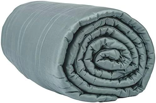 Aviano Premium Bamboo Cooling Weighted Blanket For Adults Or Couples - 30 Lbs (Taupe Gray) For King Size Bed (80x87 In.) - Heavy Blankets For Restlessness 13 Aviano Premium Bamboo Cooling Weighted Blanket For Adults Or Couples - 30 Lbs (Taupe Gray) For King Size Bed (80x87 In.) - Heavy Blankets For Restlessness - Image 11