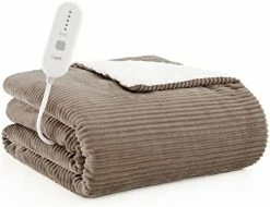 Homemate Heated Blanket Electric Throw - 50"x60" Heating Blanket Throw 4 Hours Auto-Off 5 Heat Levels Heat Blanket Over-Heat Protection Soft Flannel Sherpa Heater Blanket Electric ETL Certification Navy Blue 14 Homemate Heated Blanket Electric Throw - 50"x60" Heating Blanket Throw 4 Hours Auto-Off 5 Heat Levels Heat Blanket Over-Heat Protection Soft Flannel Sherpa Heater Blanket Electric ETL Certification Navy Blue -Electric Blankets Sales Store 41WixLykSzL. AC