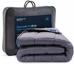 Soothe Lab Cooling Weighted Blanket | 100% Bamboo Viscose | 20 Lbs For 170-240 Lbs Individual, 60"x 80", Queen Size | Bamboo Weighted Blanket Adult -Electric Blankets Sales Store 41X8akjYupL. AC
