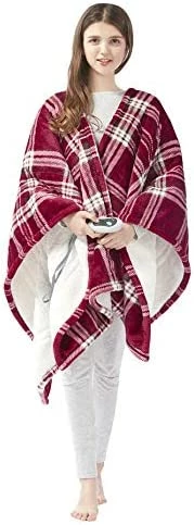 Beautyrest Reversible Sherpa To Fleece Electric Wrap Poncho Blanket Shawl Wearable, Auto Shut Off, Virtually Zero EMF, Multi Heat Setting, UL Certified, Machine Washable, Tan 50" X 64" 16 Beautyrest Reversible Sherpa To Fleece Electric Wrap Poncho Blanket Shawl Wearable, Auto Shut Off, Virtually Zero EMF, Multi Heat Setting, UL Certified, Machine Washable, Tan 50" X 64" - Image 14