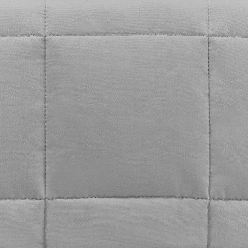 Gravity Blanket New Basics Weighted Blanket For Adults, 15 Lbs Gray 48"x72", The Original Weighted Blanket For Sleep, Premium Cotton Made Blanket, Breathable Washable Blanket Grey 6 Gravity Blanket New Basics Weighted Blanket For Adults, 15 Lbs Gray 48"x72", The Original Weighted Blanket For Sleep, Premium Cotton Made Blanket, Breathable Washable Blanket Grey - Image 4
