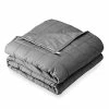 Bare Home Weighted Blanket King Size 25lb (80" X 87") For Adults - All-Natural 100% Cotton - Premium Heavy Blanket Nontoxic Glass Beads (Grey, 80"x87") Minky Fleece Grey