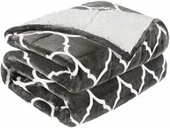 Sherpa Fleece Weighted Blanket 15 Pounds Queen Size 60” X 80”, Cottonblue Heavy Weighted Blankets For Adults Perfect For 150-210 Lbs, Soft Cozy Fuzzy Weighted Blanket 60x80 Inches, Idea Gifts, Gray -Electric Blankets Sales Store 41Xvs9TDWVL. AC 1