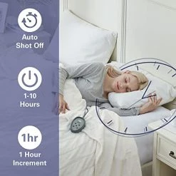 MP2 Electric Blanket King Size With Dual Control, Micro Plush Heated Blankets | Machine Washable With 20 Heating Levels & 10 Hours Shut Off, UL Certified | 90x100 Inch, Ivory [Advanced] -Electric Blankets Sales Store 41YP39lMV9L