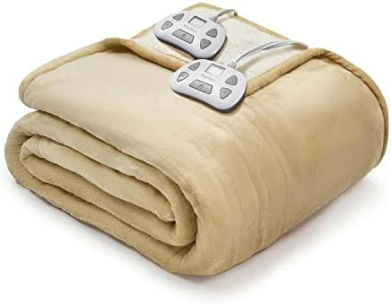 PiPiMAMA Electric Heated Blanket Twin Size 62" X 84" ,Ultra Soft Polar Fleece,ETL Certification Fast Heating Blanket With 10 Heat Levels,12 Hours Auto Shut Off,Machine Washable Cloud Blue 7 PiPiMAMA Electric Heated Blanket Twin Size 62" X 84" ,Ultra Soft Polar Fleece,ETL Certification Fast Heating Blanket With 10 Heat Levels,12 Hours Auto Shut Off,Machine Washable Cloud Blue - Image 5