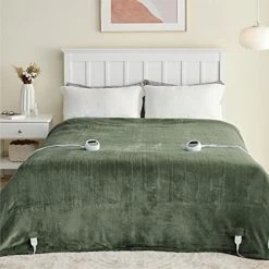 Bedsure Heated Blanket Electric Throw - Soft Fleece Electric Blanket, 6 Heat Settings Heating Blanket With 4 Time Settings, 3hrs Timer Auto Shut Off (50×60 Inches, Grey) -Electric Blankets Sales Store 41YXOg J4YL. AC