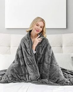 Heated Weighted Blanket, Cottonblue Sherpa Fleece Electric Throw Blanket 15 Lbs For Adult, Fast Heating Blanket Twin-Size With 10 Heating Levels 1-10 Hours Timer Auto Off, 48 X 72 Inches, Grey 16 Heated Weighted Blanket, Cottonblue Sherpa Fleece Electric Throw Blanket 15 Lbs For Adult, Fast Heating Blanket Twin-Size With 10 Heating Levels 1-10 Hours Timer Auto Off, 48 X 72 Inches, Grey -Electric Blankets Sales Store 41Z6Cjht7SL
