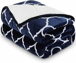 Reepow Sherpa Weighted Blanket Queen Size 60”×80” 15lbs, Warm Fuzzy Heavy Bed Blankets With Moroccan Pattern, Premium Gift And Prize Idea, Designed For 140-190 Lbs Adults - Grey -Electric Blankets Sales Store 41ZGTwWodRL. AC