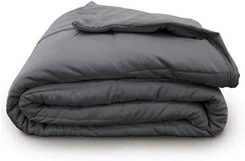 BROOKSTONE Innovations Cooling Weighted Blanket - Machine Washable Removeable Quilted Cooling Zip Off Cover - Measures 48 In. X 72 In. - 12 Pound Weight - Dark Grey 10 BROOKSTONE Innovations Cooling Weighted Blanket - Machine Washable Removeable Quilted Cooling Zip Off Cover - Measures 48 In. X 72 In. - 12 Pound Weight - Dark Grey - Image 8