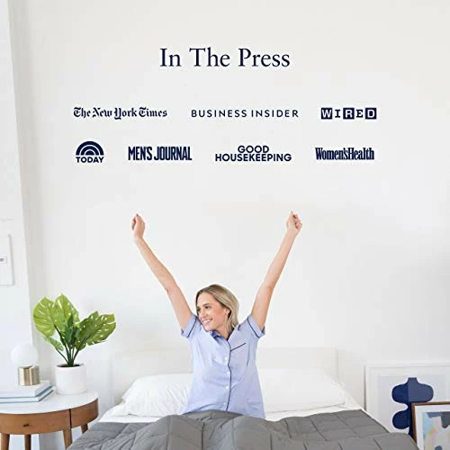 Luna Adult Weighted Blanket - Silky Cooling Bamboo & Premium Glass Beads - 15 Lbs - 60x80 - Queen Size Bed - Designed In USA - Heavy Cool Weight For Hot & Cold Sleepers - Dark Grey 5 Luna Adult Weighted Blanket - Silky Cooling Bamboo & Premium Glass Beads - 15 Lbs - 60x80 - Queen Size Bed - Designed In USA - Heavy Cool Weight For Hot & Cold Sleepers - Dark Grey - Image 3