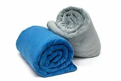 Moonbow Premium Weighted Blanket Kit With Duvet Cover - New Weighted Cooling Blanket For Adults And Teens, Fits Twin Or Full Size Bed (48 X 72), 20 Lbs, Gray Color, Enjoyable And Calming Relaxation