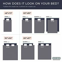 Hug Bud Weighted Blanket - 80" X 87" - 35-lbs - No Cover Required - Fits Queen/King Size Bed - For 180-230-lb Adult - Silky Minky Grey - Premium Glass Beads - Calming Stimulation Sensory Relaxation 19 Hug Bud Weighted Blanket - 80" X 87" - 35-lbs - No Cover Required - Fits Queen/King Size Bed - For 180-230-lb Adult - Silky Minky Grey - Premium Glass Beads - Calming Stimulation Sensory Relaxation -Electric Blankets Sales Store 41aG6KfRNWS