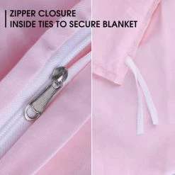 Boseri Weighted Blanket Cover - Cotton Duvet Cover For Kids Or Adult, Removable Duvet Cover For Restful Sleep, Breathable Material For All-Season (Pink, 48"x 72") -Electric Blankets Sales Store 41aW3ohp4NS