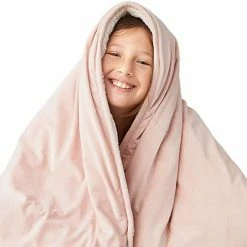 Degrees Of Comfort 10 Pounds Weighted Blanket Throw For Counch, Small Anti Anxiety Blankets For Women, Teen & Adults, 50x60 Inch, Blush Pink, 10lb -Electric Blankets Sales Store 41adHvEySTL. AC