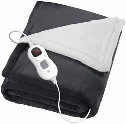 EBlanket Heated Electric Blanket Heating Throw - 50x60, Deep Blue - 3 Heat Levels, 4 Timer Settings, 2 Hours Auto Off, Thermostatic Control, Machine Washable -Electric Blankets Sales Store 41b7RTm9B3L. AC 1