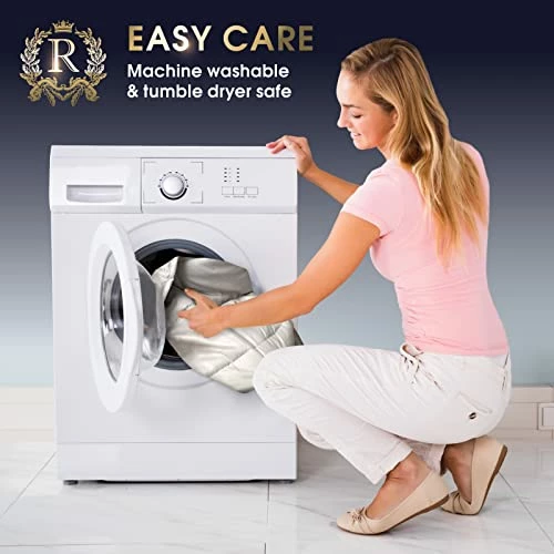 Royal Therapy Weighted Blanket - Heavy 100% Cotton Blankets With Premium Glass Beads (60''x80'' 20lbs, French Grey), Suitable For One Person (~200lb) - Use On Queen/King Bed 8 Royal Therapy Weighted Blanket - Heavy 100% Cotton Blankets With Premium Glass Beads (60''x80'' 20lbs, French Grey), Suitable For One Person (~200lb) - Use On Queen/King Bed - Image 6