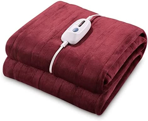 CURECURE Heated Electric Blanket Full Size 72" X 84" Oversized Flannel Heated Blanket With 4 Heating Levels & 10 Hours Auto Off, Comfort Warm Blanket For Bed Sofa Home Office Use, Machine Washable Linen 11 CURECURE Heated Electric Blanket Full Size 72" X 84" Oversized Flannel Heated Blanket With 4 Heating Levels & 10 Hours Auto Off, Comfort Warm Blanket For Bed Sofa Home Office Use, Machine Washable Linen - Image 9