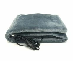 TOHMR USB Heated Shawl, Warm Electric Throws Flannel Blanket Heating Cushion Pad Blanket - 3 Speed Regulating Switch 34"X22" (Gray) -Electric Blankets Sales Store 41bkzahz0XL