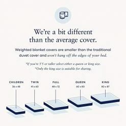 Luna Removable Duvet Cover For Weighted Blanket - 60x80 - Queen Size - Oeko-Tex Cooling Cotton - Machine Washable & 8 Ties For Secure Fastening - Designed In USA - White 19 Luna Removable Duvet Cover For Weighted Blanket - 60x80 - Queen Size - Oeko-Tex Cooling Cotton - Machine Washable & 8 Ties For Secure Fastening - Designed In USA - White -Electric Blankets Sales Store 41bntFQNBZL