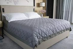 NIGHTLY GOOD DREAM Weighted Blanket King Size 15 Lbs 86X92 Inch For Couples & Adults Weighted Blankets For Deeper Sleep, Cotton King Heavy Blanket With Premium Glass Beads Grey -Electric Blankets Sales Store 41bvW0D mkL. AC