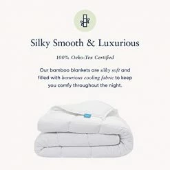 Luna Adult Weighted Blanket - Silky Cooling Bamboo & Premium Glass Beads - 25 Lbs - 80x87 - King Size Bed - Designed In USA - Heavy Cool Weight For Hot & Cold Sleepers - White 8 Luna Adult Weighted Blanket - Silky Cooling Bamboo & Premium Glass Beads - 25 Lbs - 80x87 - King Size Bed - Designed In USA - Heavy Cool Weight For Hot & Cold Sleepers - White -Electric Blankets Sales Store 41cbyjB3KxL