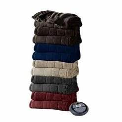 Sunbeam Channeled Soft Microplush Electric Heated Warming Blanket Full Garnet 10 Heat Settings -Electric Blankets Sales Store 41cgD1eFhAL
