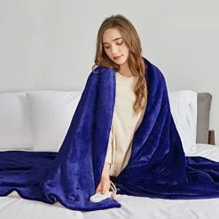 JKMAX Heated Blanket Throw Blanket For Couch, 50" X 60" Electric Throw Blanket, Heating Blanket With 5 Heating Levels & 4 Hours Auto Off, Soft Fleece Blanket | Machine Washable | ETL Certified (Grey) Beige -Electric Blankets Sales Store 41d3VBQdqEL. AC