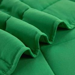Well Being Quilted Microfiber 15 Pound Soft Weighted Blanket,Green, 48"x72" -Electric Blankets Sales Store 41dZMhHc2JL