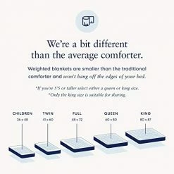 Luna Adult Weighted Blanket - Individual Use - 17 Lbs - 60x80 - Queen Size Bed - 100% Oeko-Tex Cooling Cotton & Glass Beads - USA Designed - Heavy Cool Weight - White -Electric Blankets Sales Store 41diFe6lDHL 2