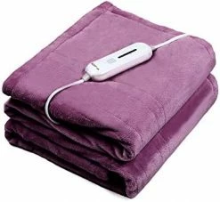 WAPANEUS Electric Blanket 72”x84” Flannel Heated Blanket Full Size With 5 Heating Settings 10 Hours Auto-Off, Fast-Heating, ETL Listed, Machine Washable, Dark Grey -Electric Blankets Sales Store 41e7CDXnVuL. AC 1