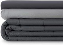 Luna Adult Weighted Blanket 3 Piece Duvet Cover Set - 15 Lbs - 60x80 - Queen Size Bed - Cooling Silky Cover & Minky Fleece Microfiber Cover - Heavy Cool Weight For Hot & Cold Sleepers - Ivory 29 Luna Adult Weighted Blanket 3 Piece Duvet Cover Set - 15 Lbs - 60x80 - Queen Size Bed - Cooling Silky Cover & Minky Fleece Microfiber Cover - Heavy Cool Weight For Hot & Cold Sleepers - Ivory -Electric Blankets Sales Store 41eAIIAHA L. AC 1