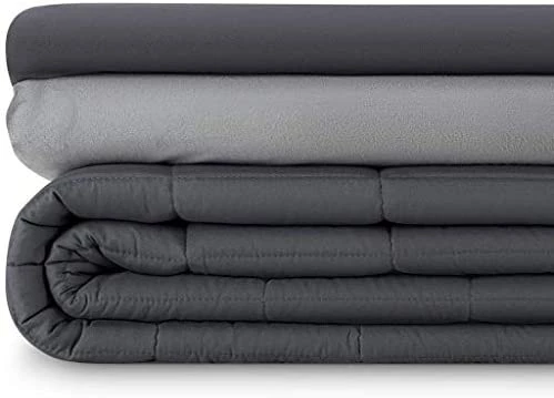 Luna Adult Weighted Blanket 3 Piece Duvet Cover Set - 15 Lbs - 60x80 - Queen Size Bed - Cooling Silky Cover & Minky Fleece Microfiber Cover - Heavy Cool Weight For Hot & Cold Sleepers - Ivory 15 Luna Adult Weighted Blanket 3 Piece Duvet Cover Set - 15 Lbs - 60x80 - Queen Size Bed - Cooling Silky Cover & Minky Fleece Microfiber Cover - Heavy Cool Weight For Hot & Cold Sleepers - Ivory - Image 13