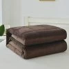 Solid Stitched Oversized Weighted Blanket Micromink Microfiber Throw Comfort Box Stitching Twin Queen King Cal King Calming 15lbs, 20lbs, 25lbs Soft Blanket (King, Chocolate) -Electric Blankets Sales Store 41eMf4kDkUL