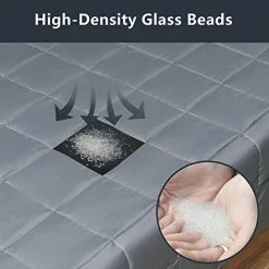 WARFFET Weighted Blanket 25 Lbs(60 X 80, Queen Size) For Kids And Adults,Filled With Down-Like Fiber And Non-Toxic Beads,Dark Grey Heavy Blanket For Better Sleep, Use On Queen/King Bed -Electric Blankets Sales Store 41gGbsQankL