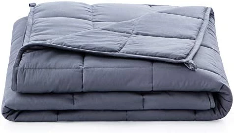 Linenspa 20 Pound Weighted Blanket – All Natural Relief And Sleep Aid - Filled With Premium Glass Beads - Calming And Soothing Hug Gray 5 Linenspa 20 Pound Weighted Blanket – All Natural Relief And Sleep Aid - Filled With Premium Glass Beads - Calming And Soothing Hug Gray - Image 3