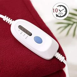 NB N/B Electric Heated Blanket Polar Fleece Full Size 77 Inches X 84 Inches Extra-Warm Lightweight Cozy Luxury Bed Blanket Machine Washable With 4 Heating Levels Auto-Off Machine Washable, HB-FMX-YL-RE -Electric Blankets Sales Store 41h2b1C8NfS