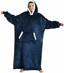 Sioloc Wearable Blanket Hoodie For Women/Kids/Men, Oversized & Cozy Sherpa Lined Hoodie Sweatshirt Blanket Grey -Electric Blankets Sales Store 41hMoHFV3HL. AC