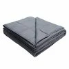 WARFFET Weighted Blanket 25 Lbs(60 X 80, Queen Size) For Kids And Adults,Filled With Down-Like Fiber And Non-Toxic Beads,Dark Grey Heavy Blanket For Better Sleep, Use On Queen/King Bed