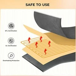 TLGREEN Electric Heated Blanket Throw 50"x 60", Double-Layer Flannel Electric Blanket Heated Throw With 6 Heating Levels, 3 Hours Auto-Off, Machine Washable, Fast Heating Blanket, ETL & UL Certified, Grey -Electric Blankets Sales Store 41hlAWzmcLL