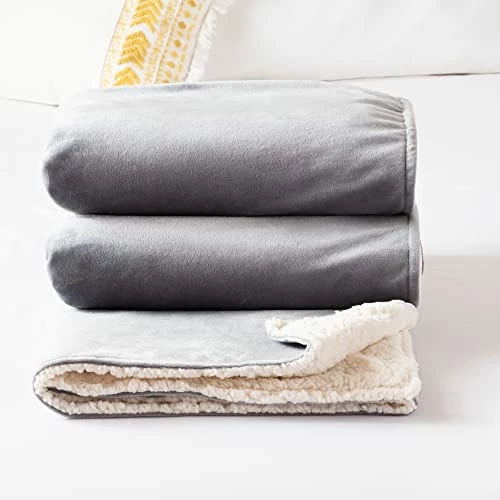 Linenspa 20 Pound Weighted Blanket – All Natural Relief And Sleep Aid - Filled With Premium Glass Beads - Calming And Soothing Hug Gray 10 Linenspa 20 Pound Weighted Blanket – All Natural Relief And Sleep Aid - Filled With Premium Glass Beads - Calming And Soothing Hug Gray - Image 8