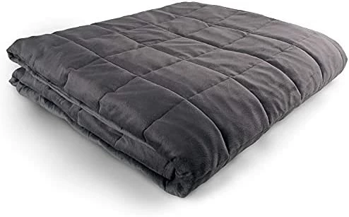 Hug Bud Weighted Blanket - 80" X 87" - 35-lbs - No Cover Required - Fits Queen/King Size Bed - For 180-230-lb Adult - Silky Minky Grey - Premium Glass Beads - Calming Stimulation Sensory Relaxation 12 Hug Bud Weighted Blanket - 80" X 87" - 35-lbs - No Cover Required - Fits Queen/King Size Bed - For 180-230-lb Adult - Silky Minky Grey - Premium Glass Beads - Calming Stimulation Sensory Relaxation - Image 10