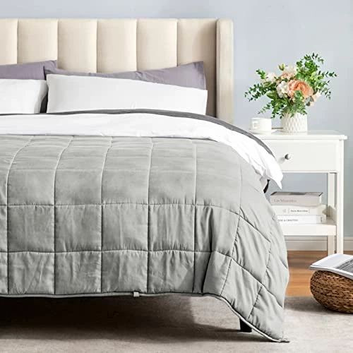 Sunolga Weighted Blanket King Size Oeko-Tex Certified (15 Lbs, 88 X 104 Inch) 100% Cotton Material With Premium Glass Beads Perfect For Couples Use On Queen/King Bed 4 Sunolga Weighted Blanket King Size Oeko-Tex Certified (15 Lbs, 88 X 104 Inch) 100% Cotton Material With Premium Glass Beads Perfect For Couples Use On Queen/King Bed - Image 2