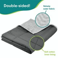 Aculief - Weighted Blanket - Calming Blanket - Gentle All-Over Compression - For Adults, Teens, And Older Children - Full Size Blanket - 48” X 72” - 12 LBS (Gray) -Electric Blankets Sales Store 41i4XOlpdyL