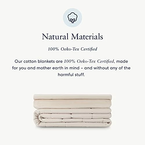 Luna Adult Weighted Blanket 3 Piece Duvet Cover Set - 15 Lbs - 60x80 - Queen Size Bed - Cooling Silky Cover & Minky Fleece Microfiber Cover - Heavy Cool Weight For Hot & Cold Sleepers - Ivory 6 Luna Adult Weighted Blanket 3 Piece Duvet Cover Set - 15 Lbs - 60x80 - Queen Size Bed - Cooling Silky Cover & Minky Fleece Microfiber Cover - Heavy Cool Weight For Hot & Cold Sleepers - Ivory - Image 4