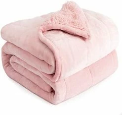 Sherpa Fleece Weighted Blanket 15 Pounds Queen Size 60” X 80”, Cottonblue Heavy Weighted Blankets For Adults Perfect For 150-210 Lbs, Soft Cozy Fuzzy Weighted Blanket 60x80 Inches, Idea Gifts, Gray -Electric Blankets Sales Store 41jGd9hFZL. AC