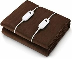 CURECURE Heated Electric Blanket Full Size 72" X 84" Oversized Flannel Heated Blanket With 4 Heating Levels & 10 Hours Auto Off, Comfort Warm Blanket For Bed Sofa Home Office Use, Machine Washable Linen 19 CURECURE Heated Electric Blanket Full Size 72" X 84" Oversized Flannel Heated Blanket With 4 Heating Levels & 10 Hours Auto Off, Comfort Warm Blanket For Bed Sofa Home Office Use, Machine Washable Linen -Electric Blankets Sales Store 41jKUFi hnL. AC