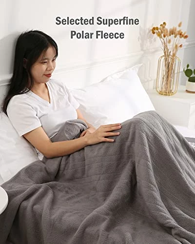 CURECURE Electric Blanket Twin Size 62 X 84 Inches, Heated Blanket With 4 Heating Levels And 9H Auto Shut Off, Fast Heat & ETL Certification, Home Office Use & Machine Washable 3 CURECURE Electric Blanket Twin Size 62 X 84 Inches, Heated Blanket With 4 Heating Levels And 9H Auto Shut Off, Fast Heat & ETL Certification, Home Office Use & Machine Washable